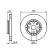 Disque de frein BD458 Bosch