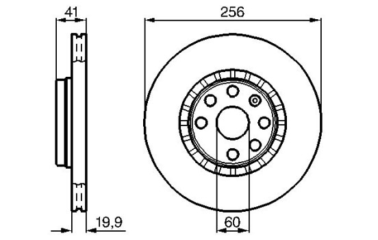 Disque de frein BD458 Bosch