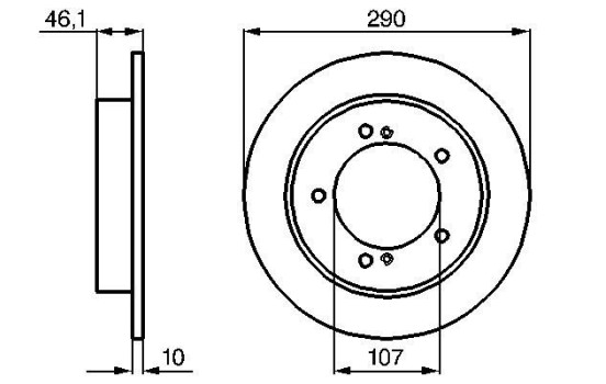 Disque de frein BD462 Bosch, Image 5