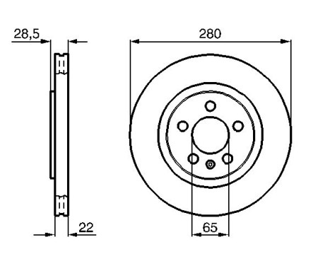 Disque de frein BD465 Bosch, Image 5