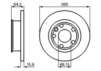 Disque de frein BD469 Bosch