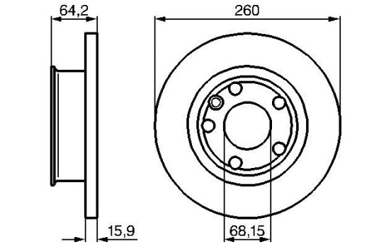 Disque de frein BD469 Bosch