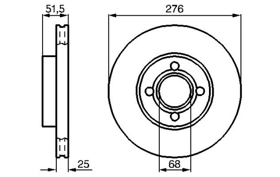 Disque de frein BD471 Bosch