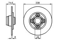Disque de frein BD479 Bosch