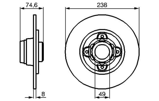 Disque de frein BD479 Bosch