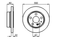 Disque de frein BD488 Bosch