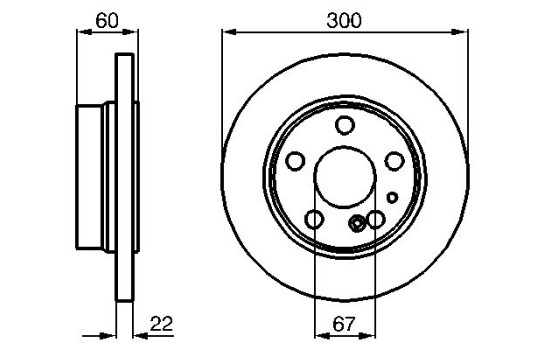 Disque de frein BD488 Bosch