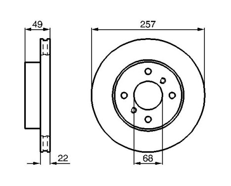 Disque de frein BD489 Bosch, Image 5