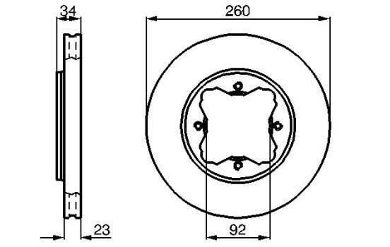 Disque de frein BD490 Bosch