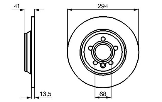 Disque de frein BD491 Bosch, Image 5