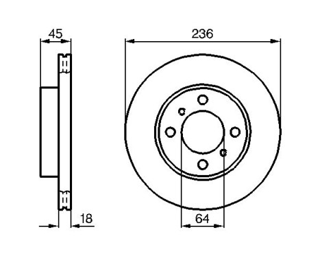 Disque de frein BD494 Bosch