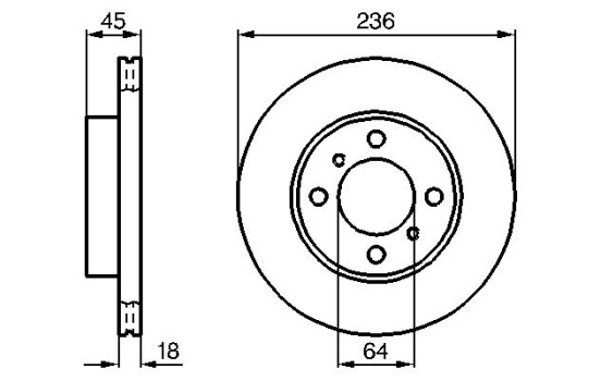 Disque de frein BD494 Bosch