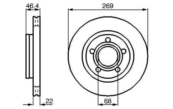 Disque de frein BD495 Bosch