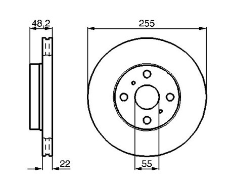 Disque de frein BD499 Bosch, Image 5