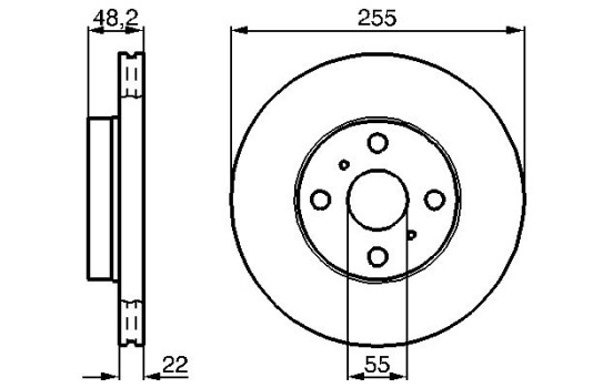 Disque de frein BD499 Bosch, Image 5
