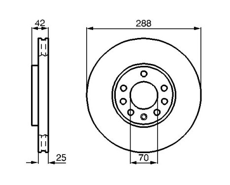 Disque de frein BD508 Bosch, Image 5
