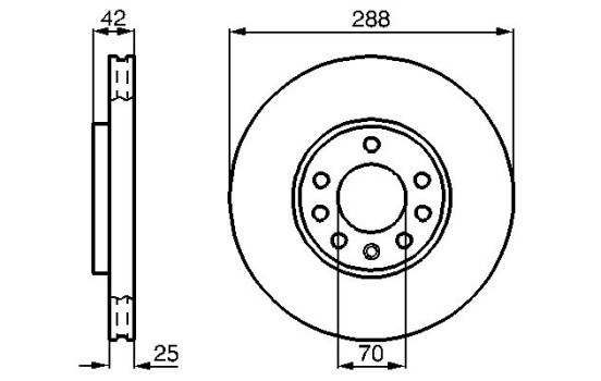 Disque de frein BD508 Bosch, Image 5
