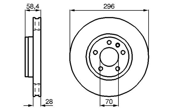Disque de frein BD513 Bosch, Image 5