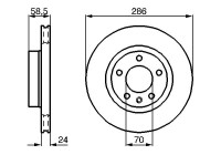 Disque de frein BD514 Bosch