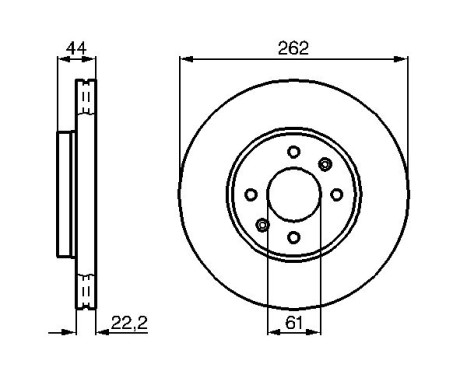 Disque de frein BD518 Bosch, Image 5