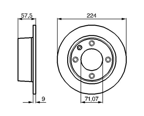 Disque de frein BD523 Bosch, Image 5