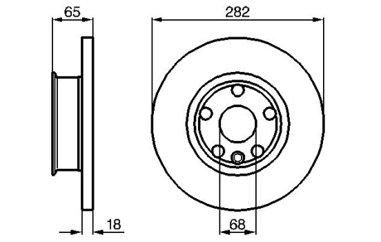 Disque de frein BD531 Bosch, Image 5