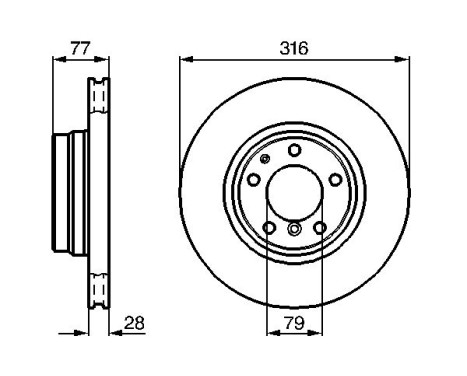 Disque de frein BD540 Bosch, Image 5