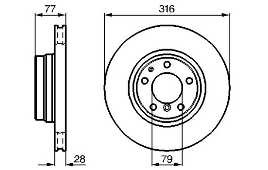 Disque de frein BD540 Bosch, Image 5