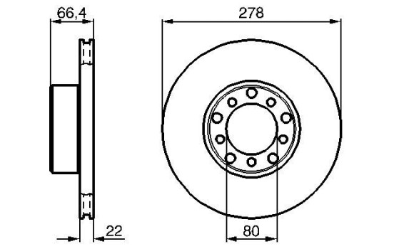 Disque de frein BD55 Bosch, Image 5