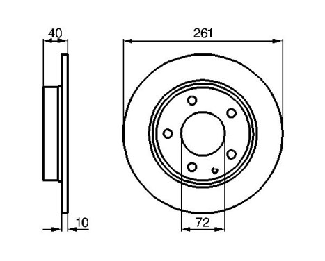 Disque de frein BD551 Bosch, Image 5