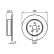 Disque de frein BD5513 Bosch
