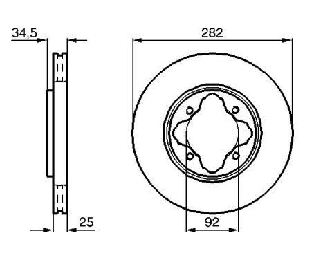 Disque de frein BD552 Bosch