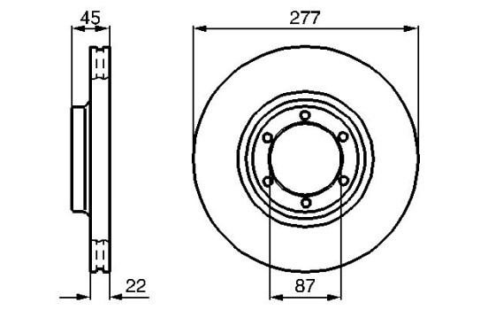 Disque de frein BD553 Bosch