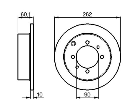 Disque de frein BD571 Bosch, Image 5