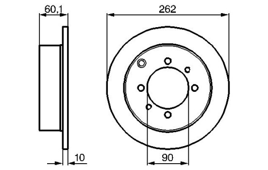 Disque de frein BD571 Bosch, Image 5
