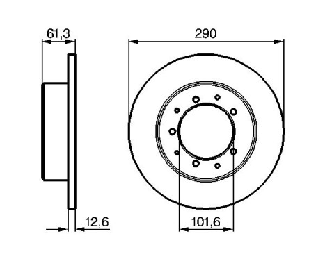 Disque de frein BD572 Bosch, Image 5