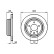 Disque de frein BD576 Bosch
