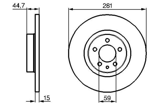 Disque de frein BD584 Bosch