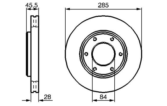 Disque de frein BD607 Bosch, Image 5