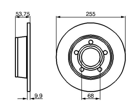 Disque de frein BD618 Bosch, Image 5