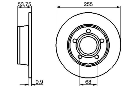 Disque de frein BD618 Bosch, Image 5