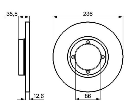 Disque de frein BD626 Bosch, Image 5