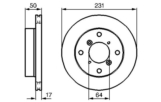 Disque de frein BD634 Bosch