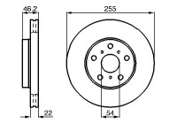 Disque de frein BD638 Bosch