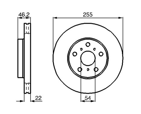 Disque de frein BD638 Bosch