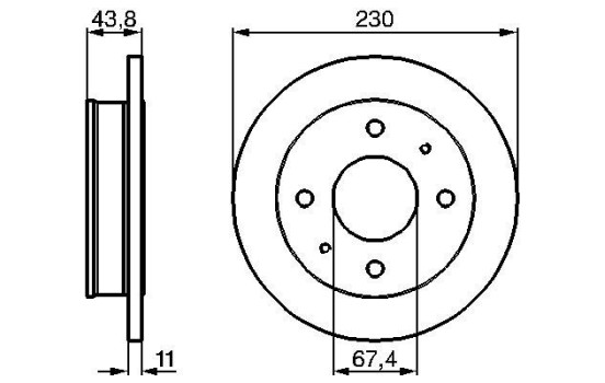 Disque de frein BD640 Bosch