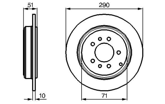 Disque de frein BD646 Bosch, Image 5