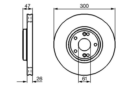 Disque de frein BD656 Bosch, Image 5