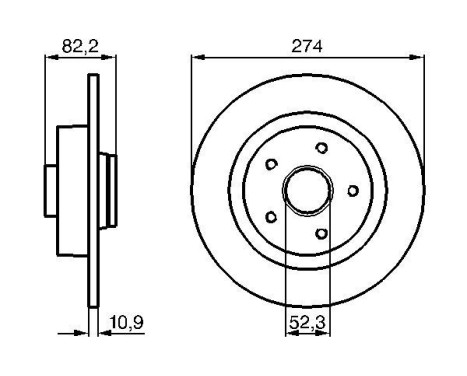 Disque de frein BD657 Bosch, Image 5