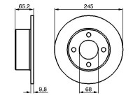 Disque de frein BD66 Bosch